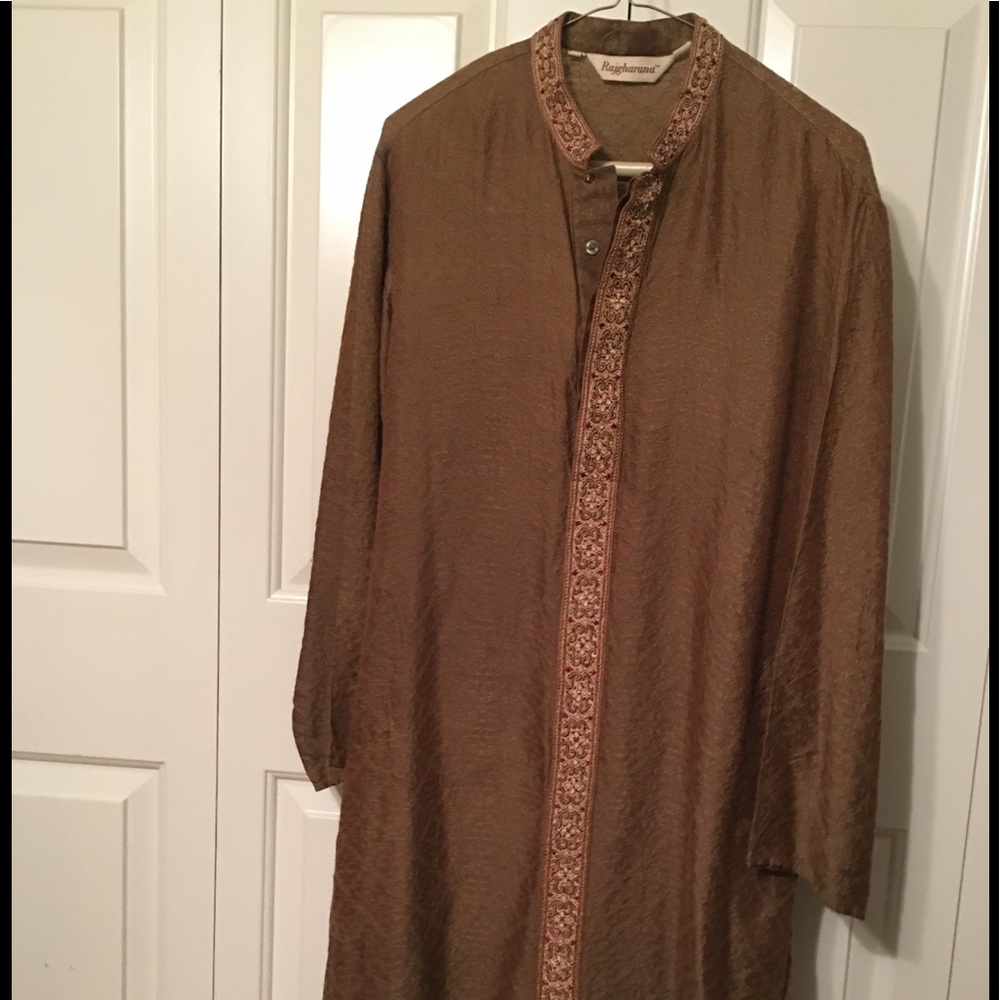 Men’s Kurta 100% Pure Silk Sz.38/95cm